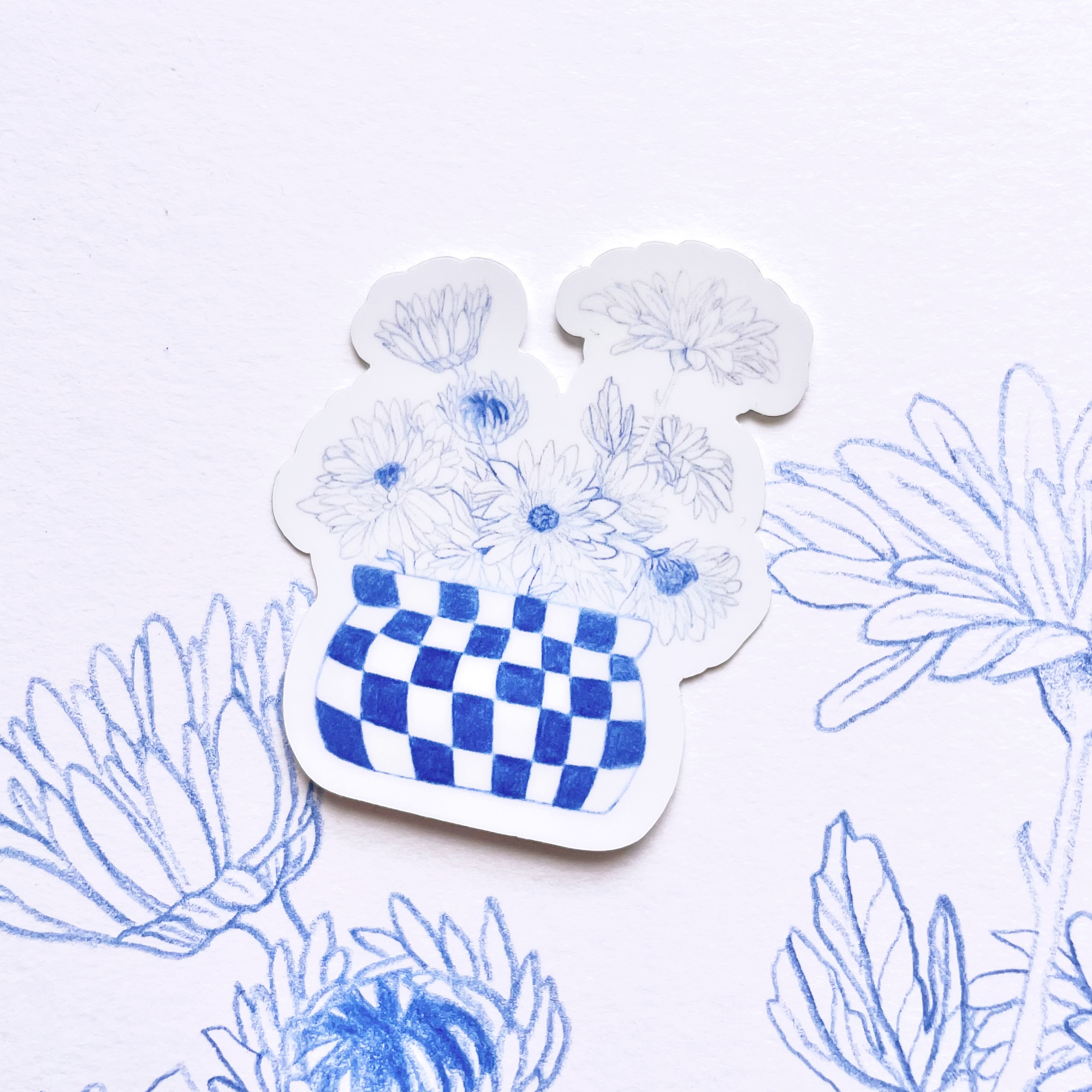 Aster Vase Sticker