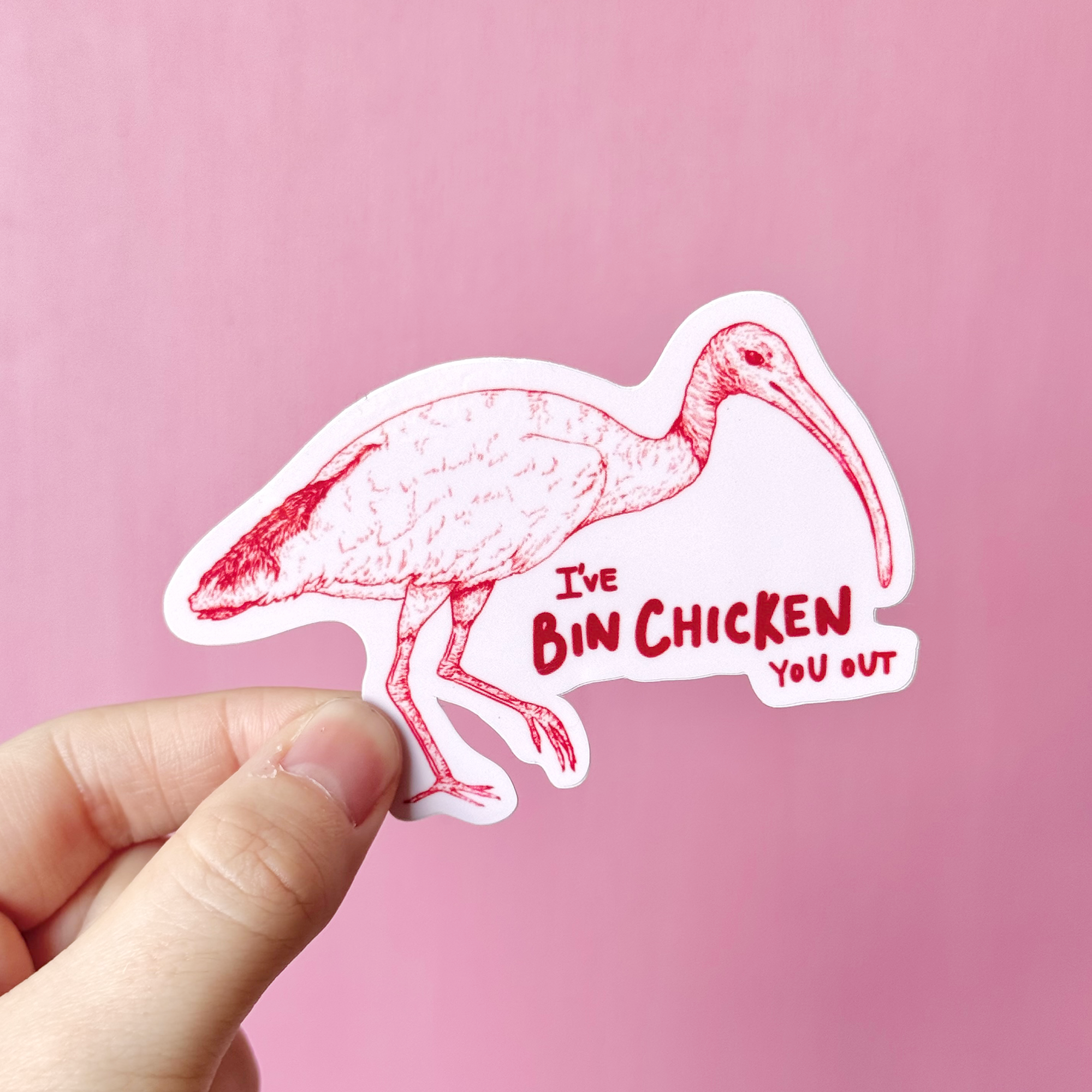Bin Chicken Sticker