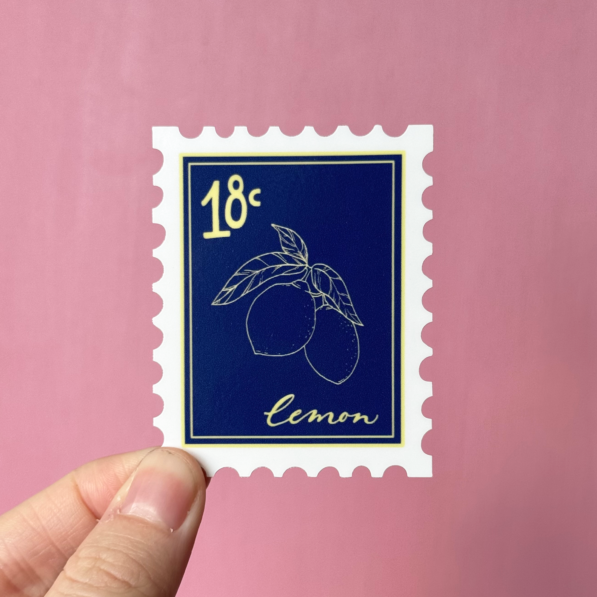 Lemon Stamp Sticker