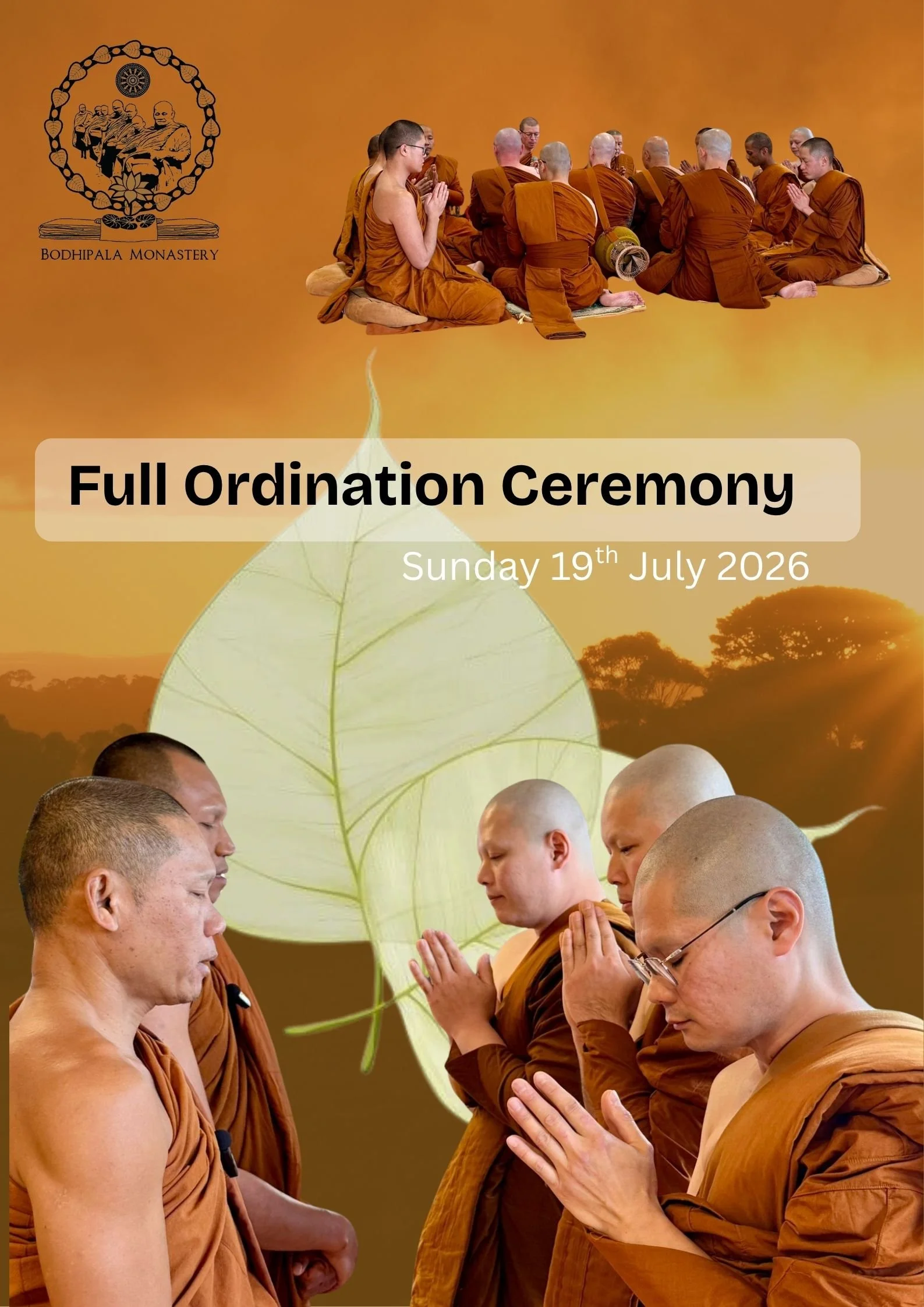 Ordination Ceremony Sunday 19th July 2026