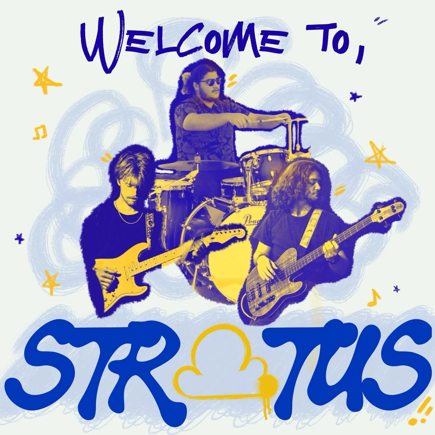 We&rsquo;re STRATUS, a rock band from Sydney. Loud music, late nights, and songs that hit harder live. This is where it starts.
Stay tuned. More coming soon ☁️