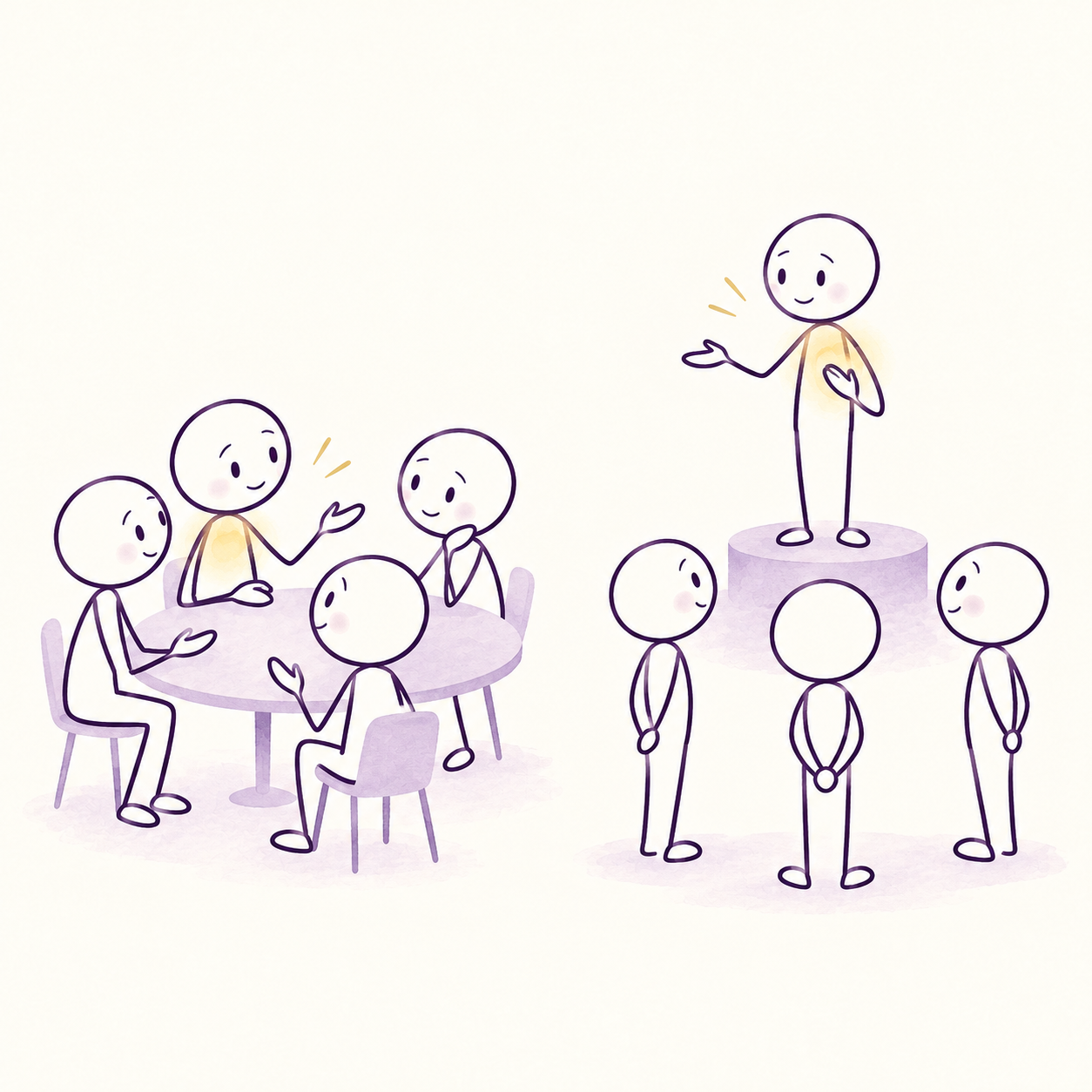 Leadership Styles: Hierarchy vs flat structure