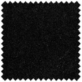 A black fabric swatch or textile sample.