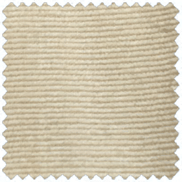 Close-up of a textured beige fabric with horizontal stitching lines