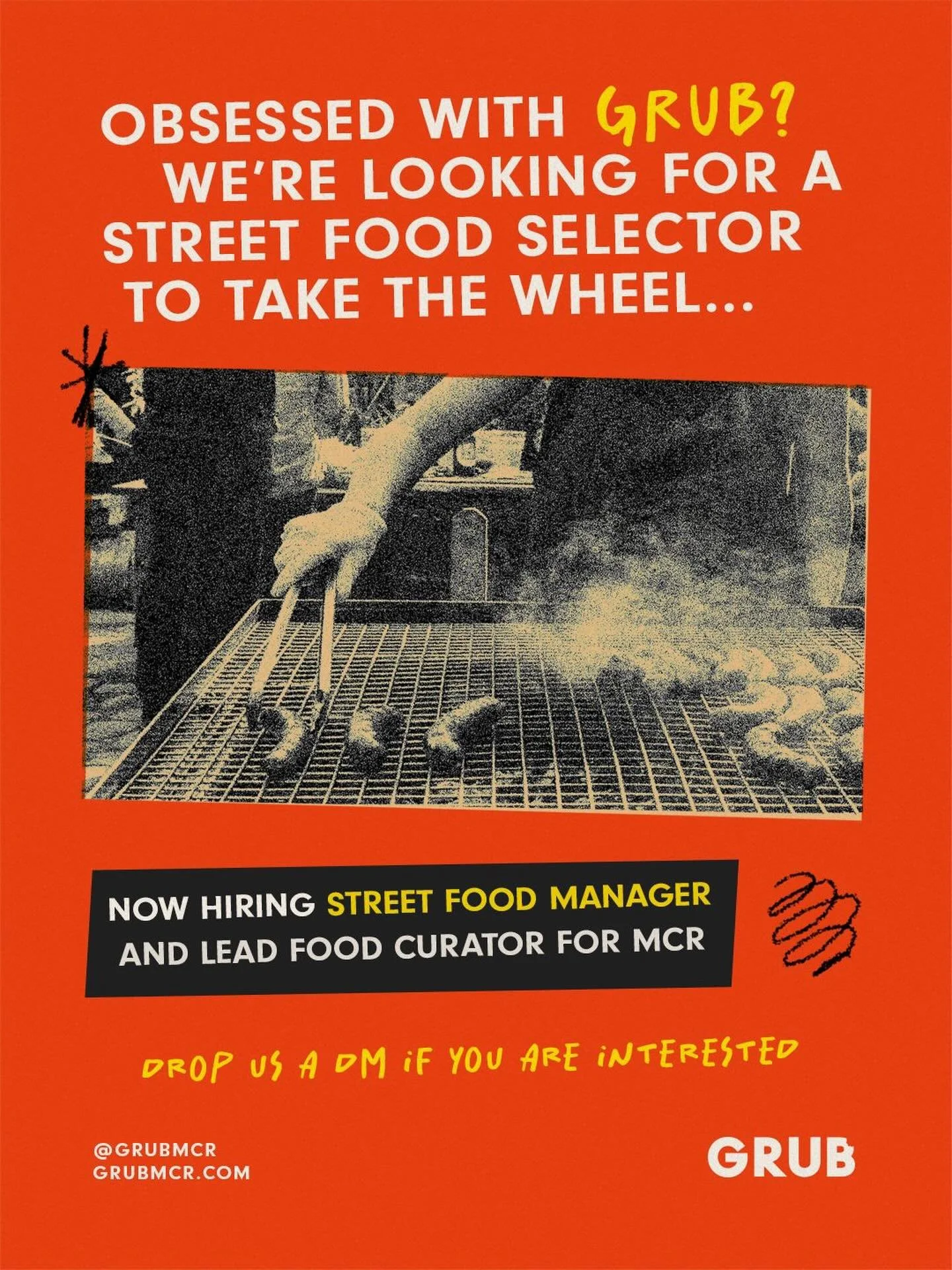 Manchester&rsquo;s street food scene needs a new BIG BOSS 😎 Could that be you? 🔥

We&rsquo;re hiring a Street Food Manager and Lead Food Curator to lead trader management, food curation and event delivery across GRUB, Campfield Market and beyond. F