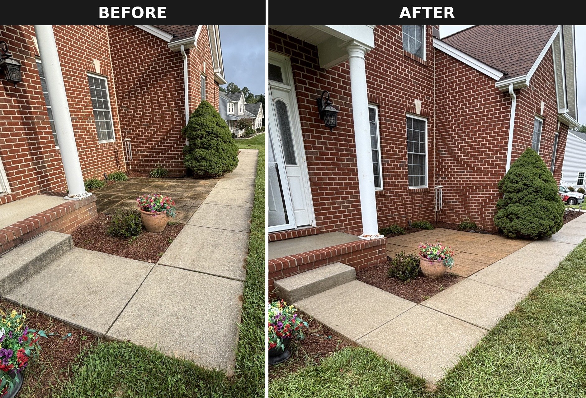 Pressure washing in Baltimore County by Red Helmet Power Washing 