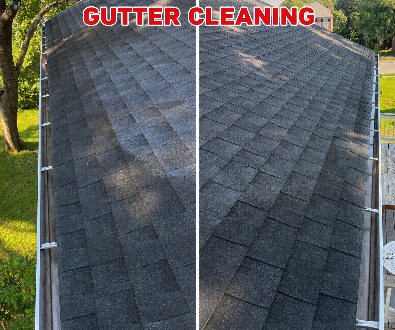 Roof washing by Red Helmet Power Washing in Cockeysville MD