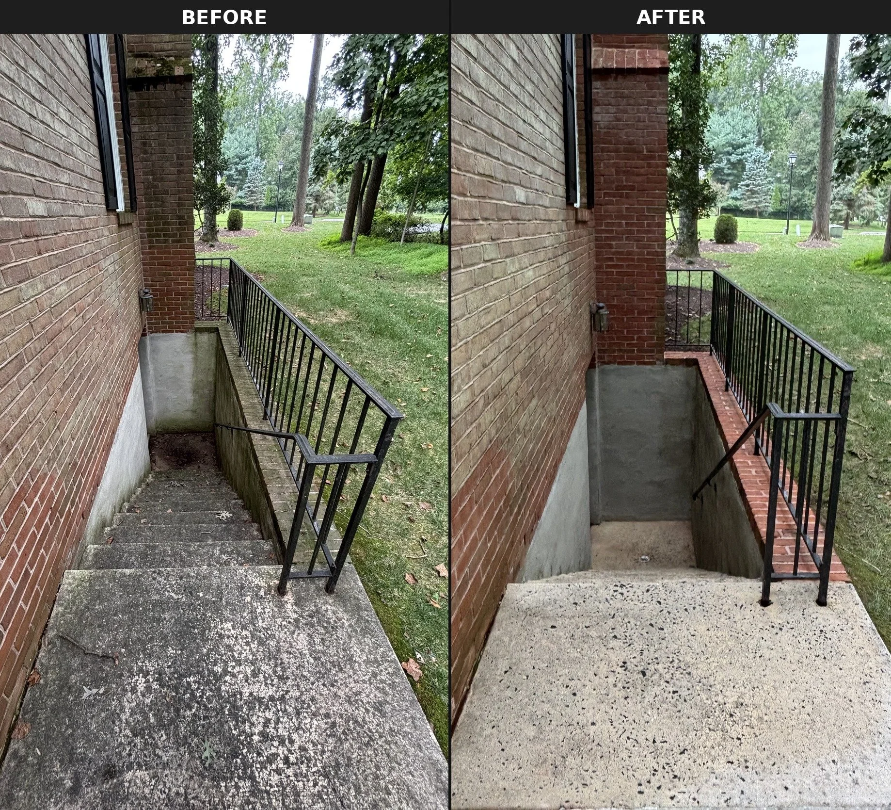 Concrete cleaning in Cockeysville by Red Helmet Power Washing 