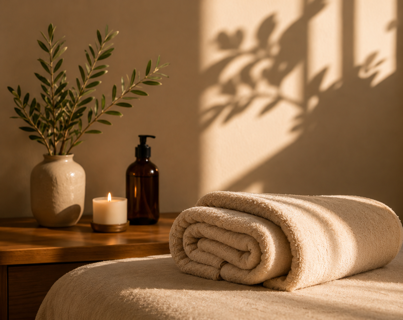 Relaxing massage therapy environment