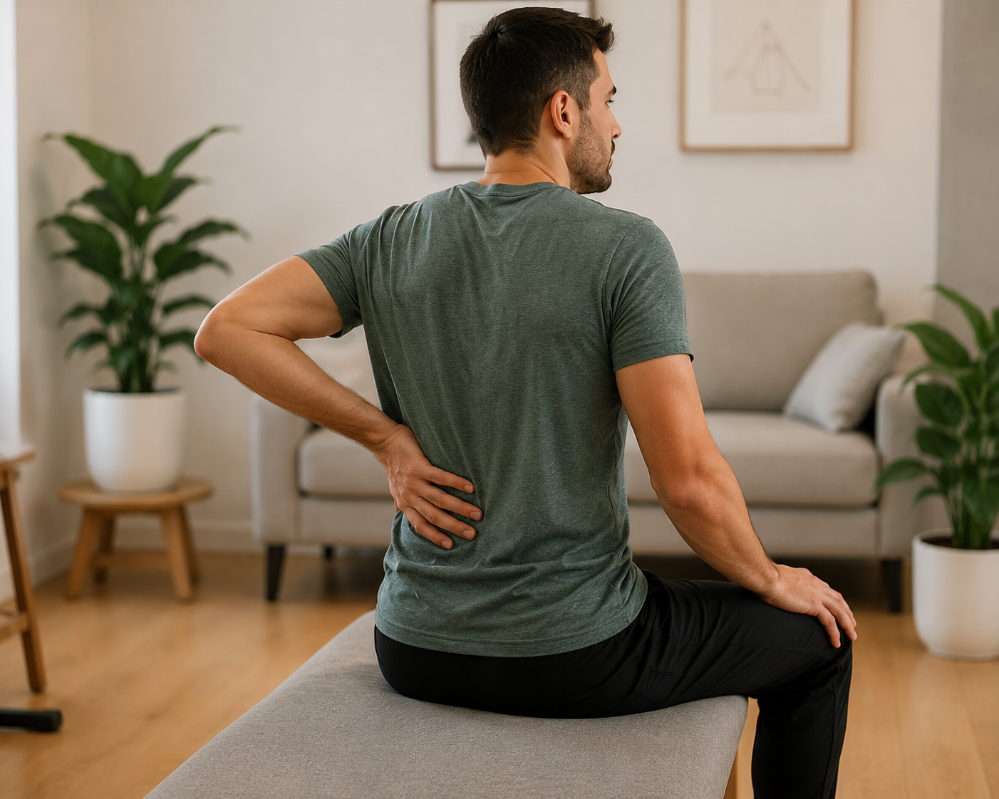 Man with back pain