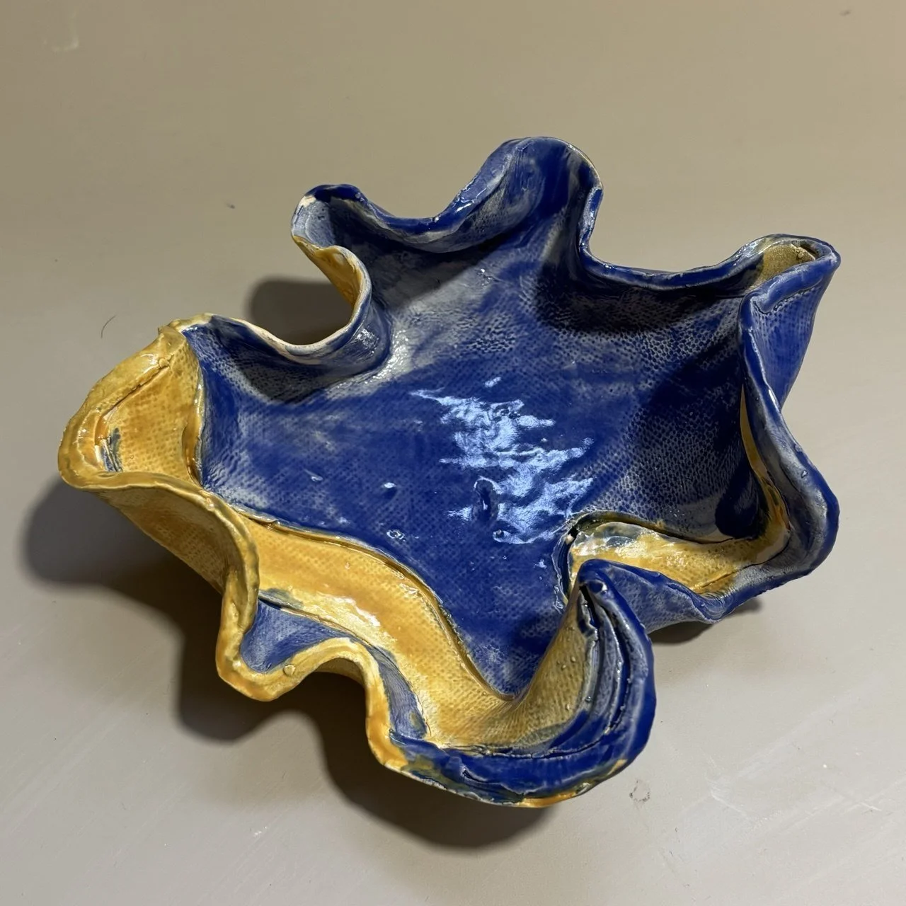 Blue dish
