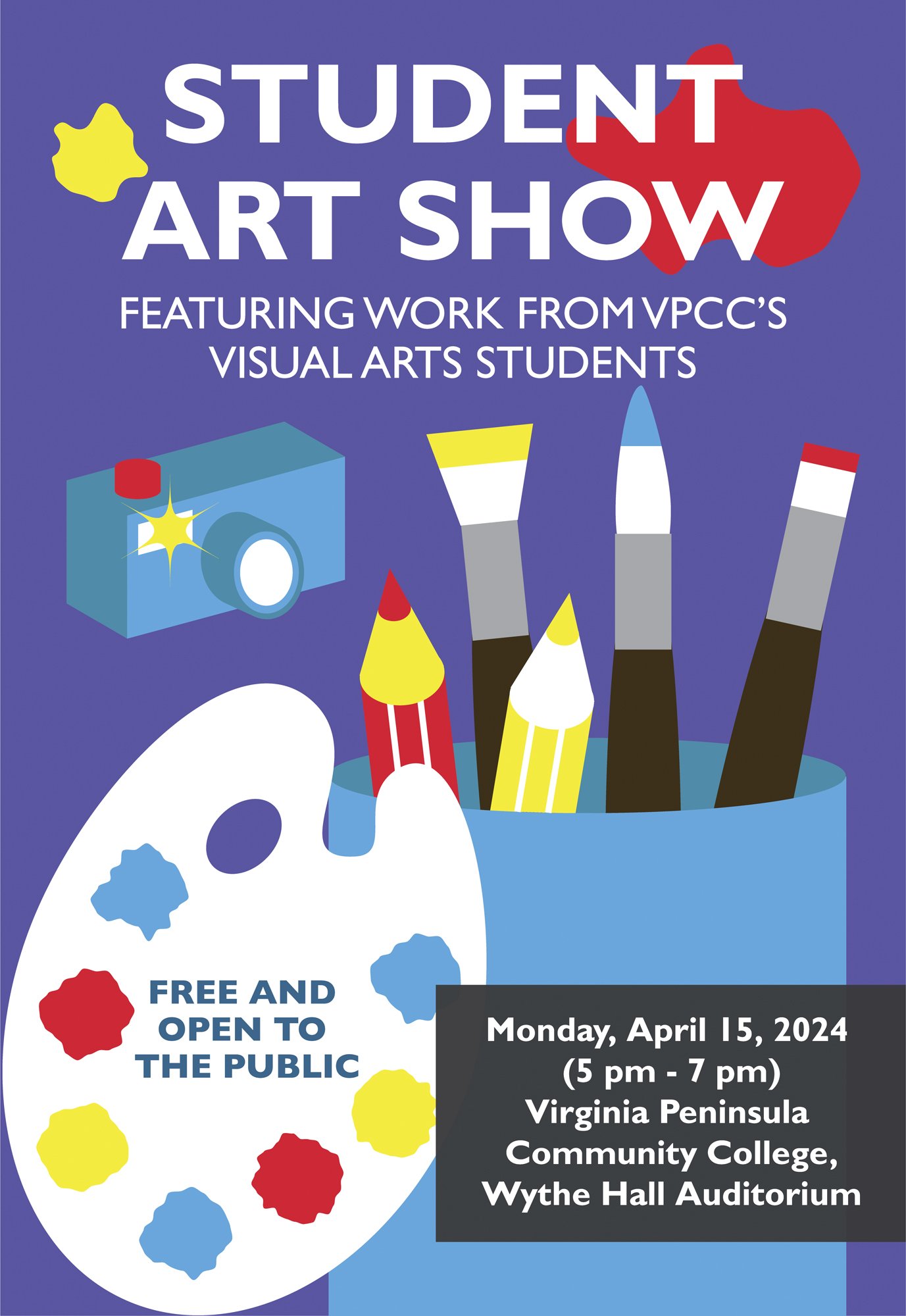 Student Art Show Mockup Poster