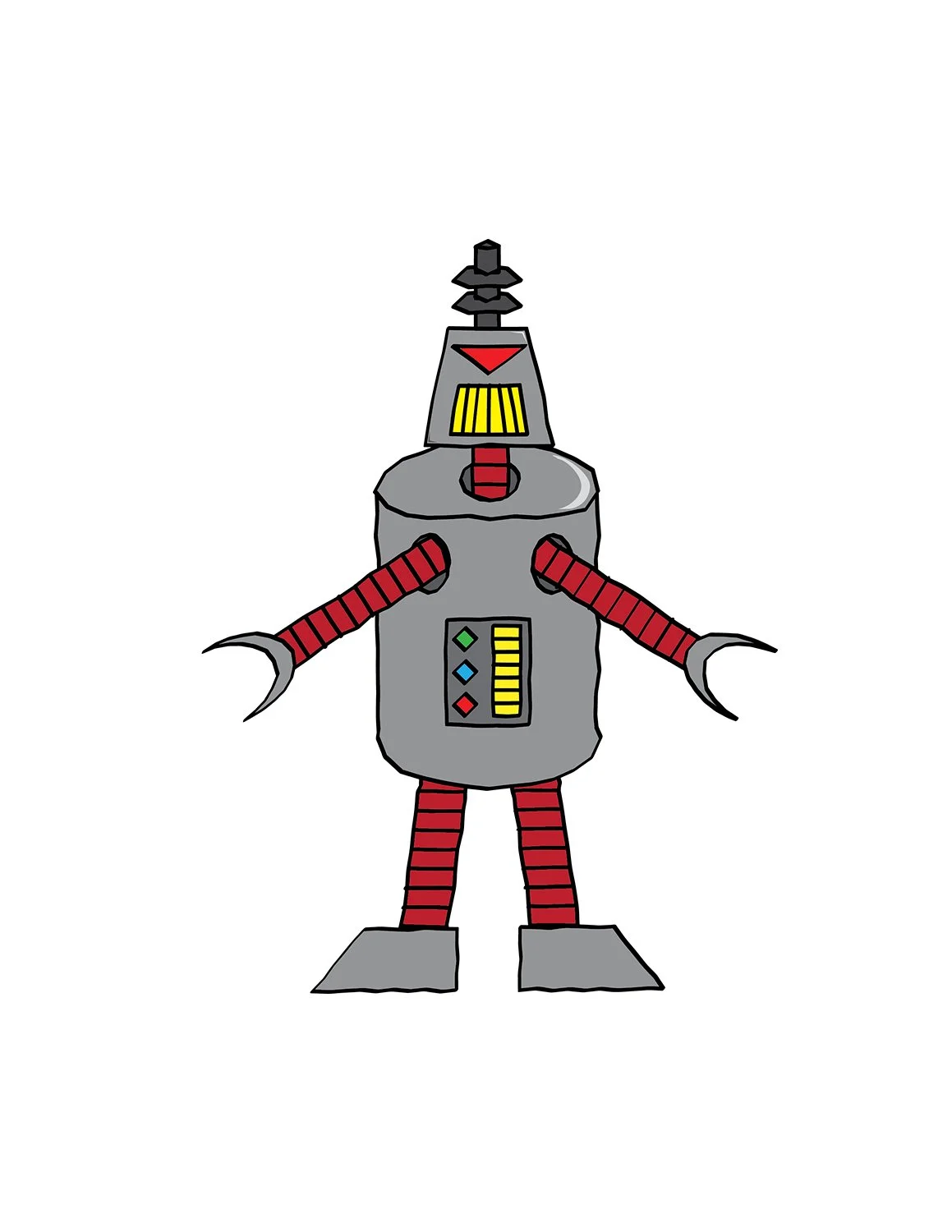 Cartoonish Robot