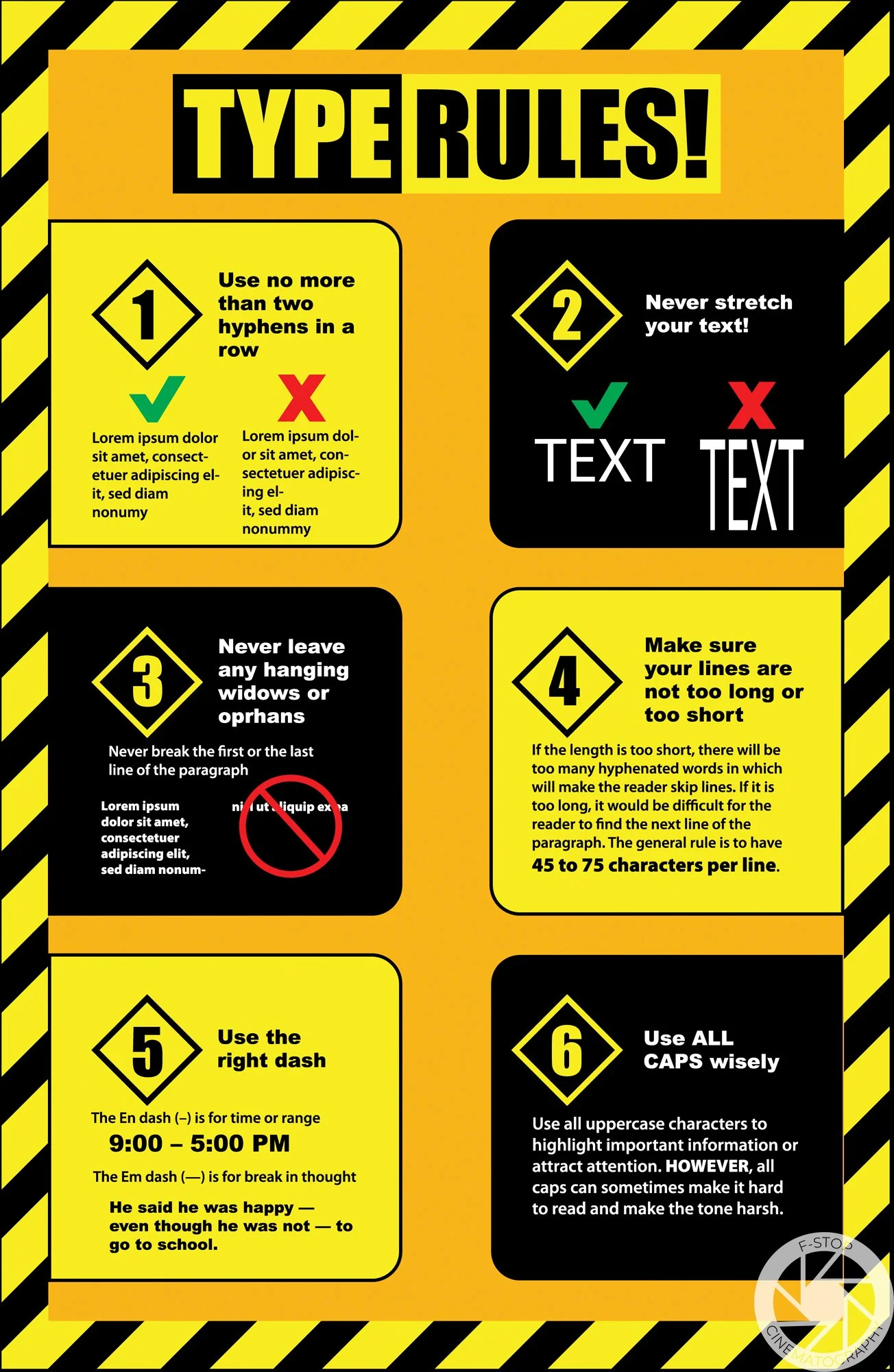 Type Rules Poster