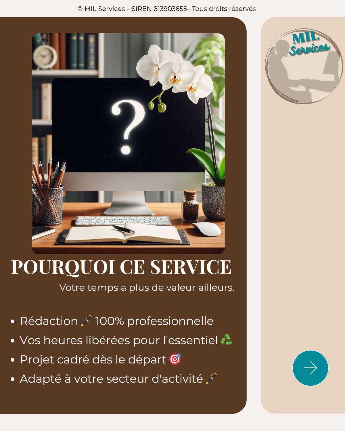Troisième page d'un carrousel pensé pour LinkedIn pour la journée du recyclage. Fait via Canva par Mme MEKHATI-LEFORT Stéphanie dirigeante de MIL Synergy