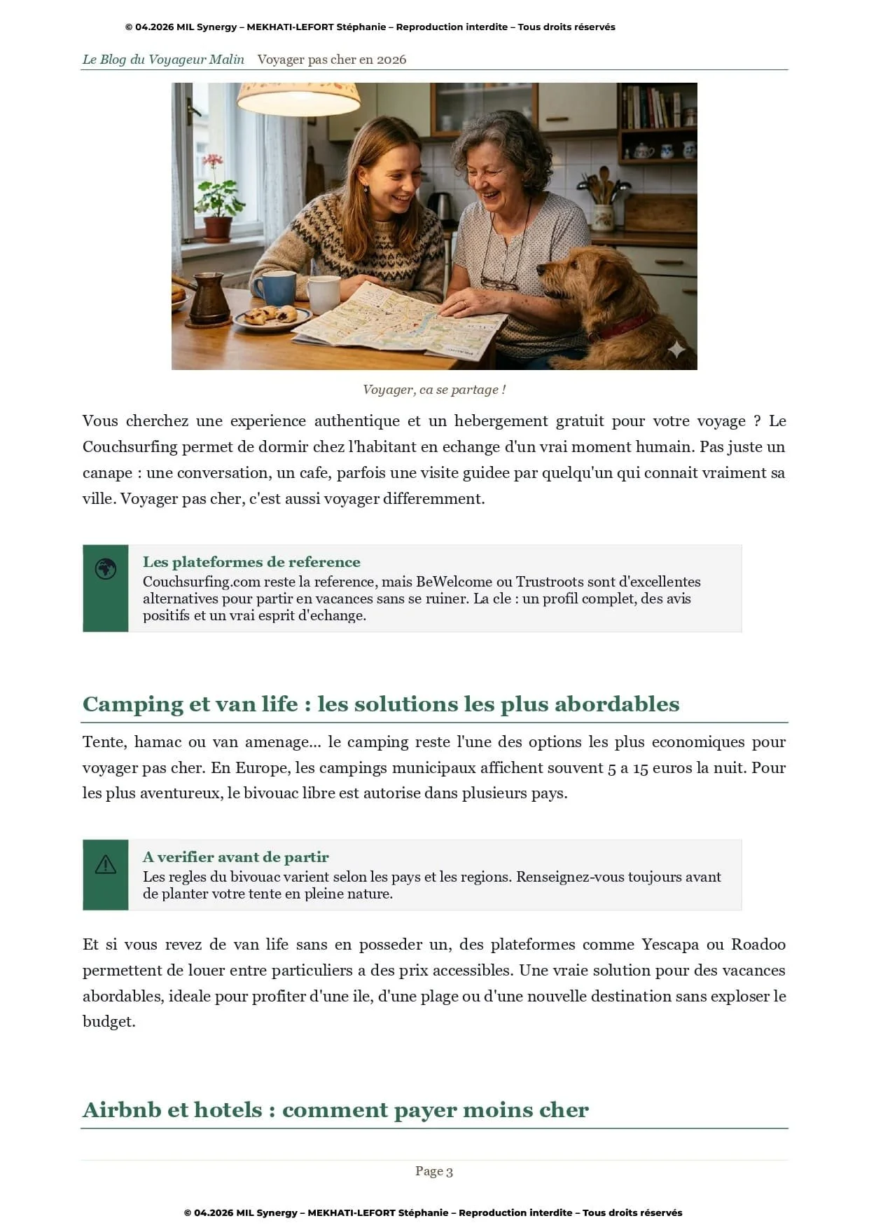 Portfolio : Article de blog, Page 3. Par Stéphanie MEKHATI-LEFORT, dirigeante de MIL Synergy, Copywritrice certifiée.