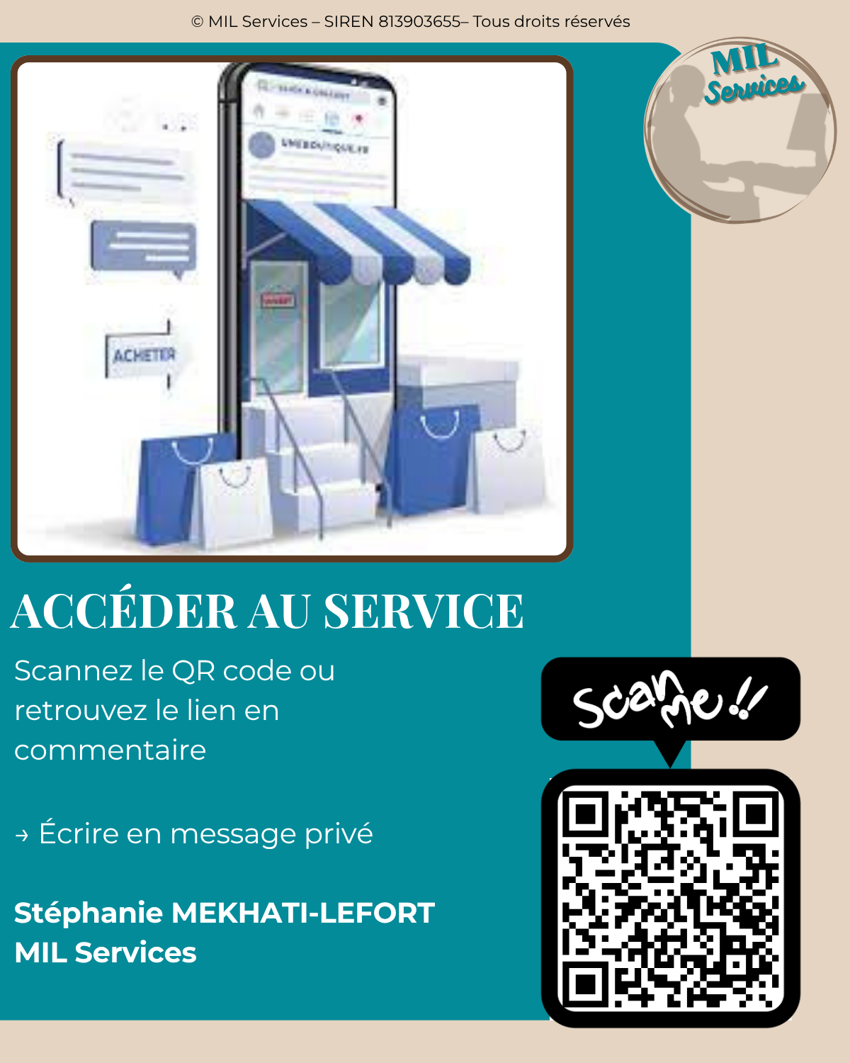 Dernière page d'un carrousel pensé pour LinkedIn pour la journée du recyclage. Fait via Canva par Mme MEKHATI-LEFORT Stéphanie dirigeante de MIL Synergy