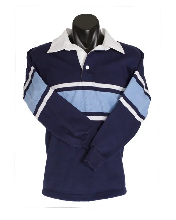 Classic Rugby Shirt with Stripe Design