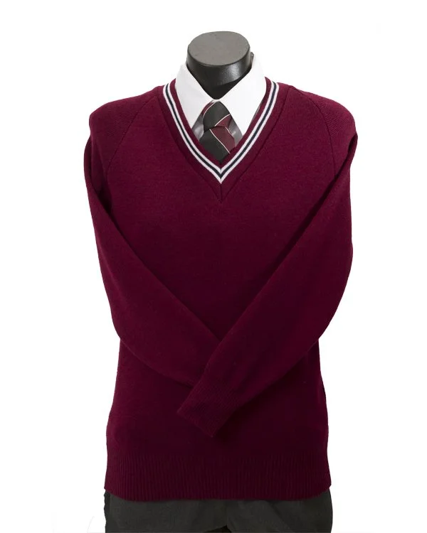 V-Neck School Knit Jumper