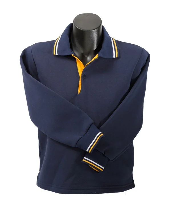 Premium Contrast Fleecy Polo Shirt