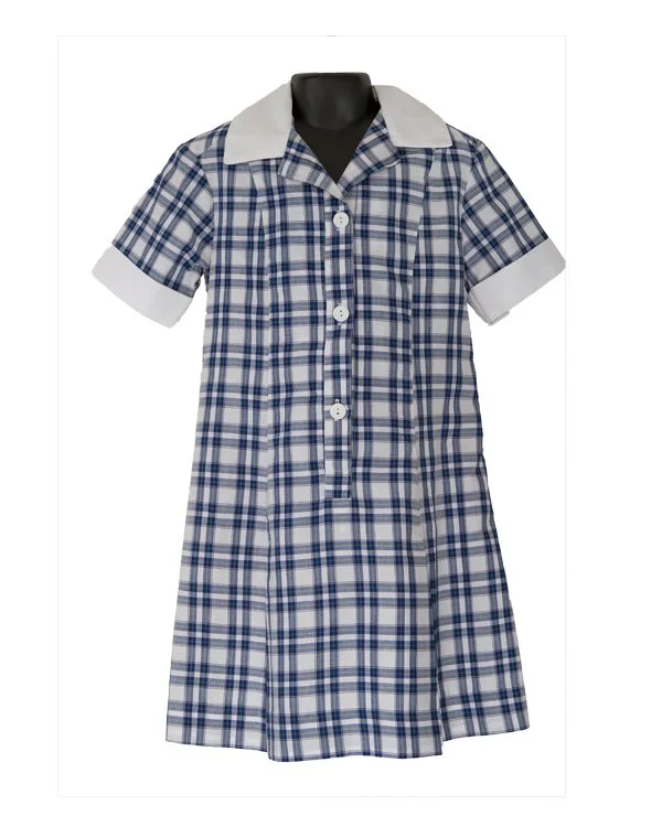 Girls' Checkered School Dress