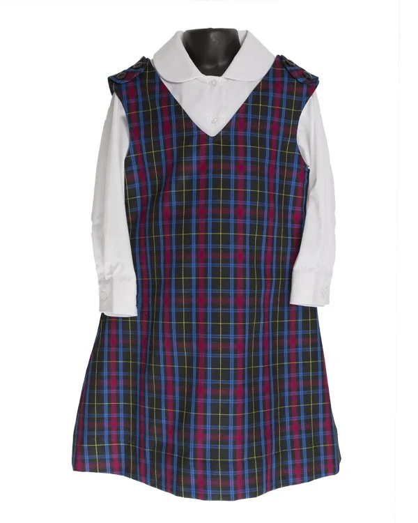 Classic Tartan School Uniform Dress