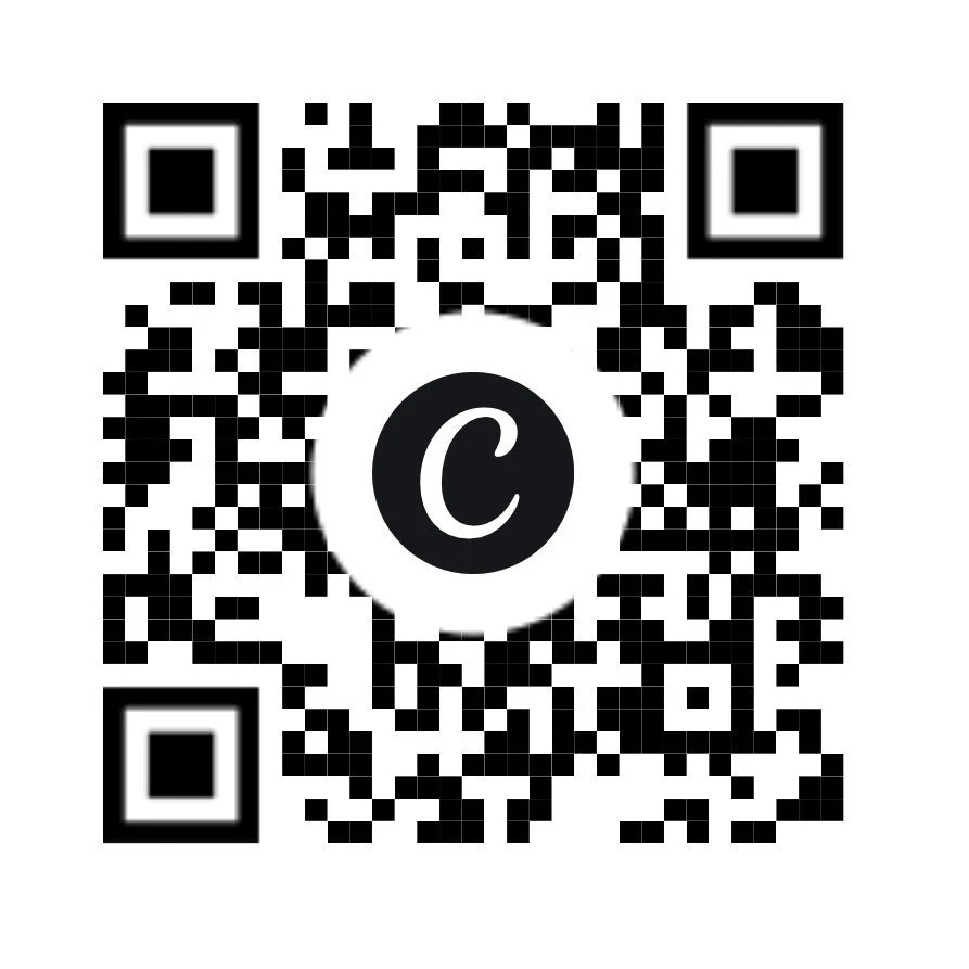 QR code with a copyright symbol in the center.