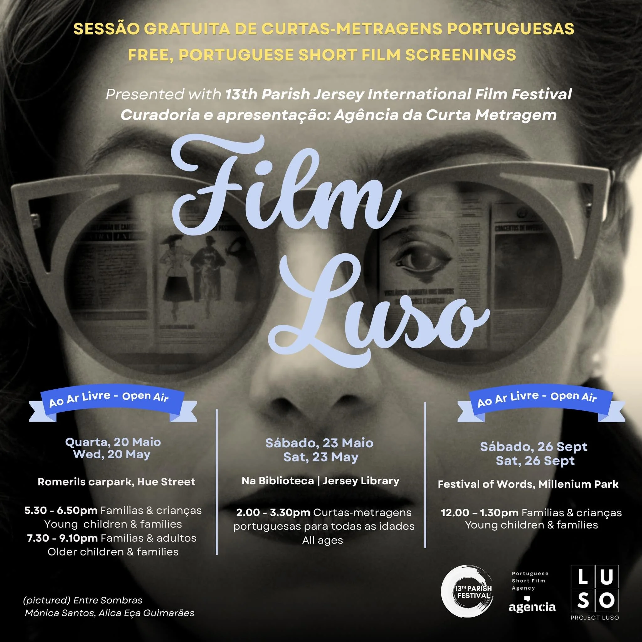 Introducing....Film Luso! / Apresentamos&hellip; o Film Luso! 

A free, Portuguese short film screening, curated &amp; introduced by Ag&ecirc;ncia da Curta Metragem &amp; part of the The 13th Parish Festival of Independent Film and Music. Join us for
