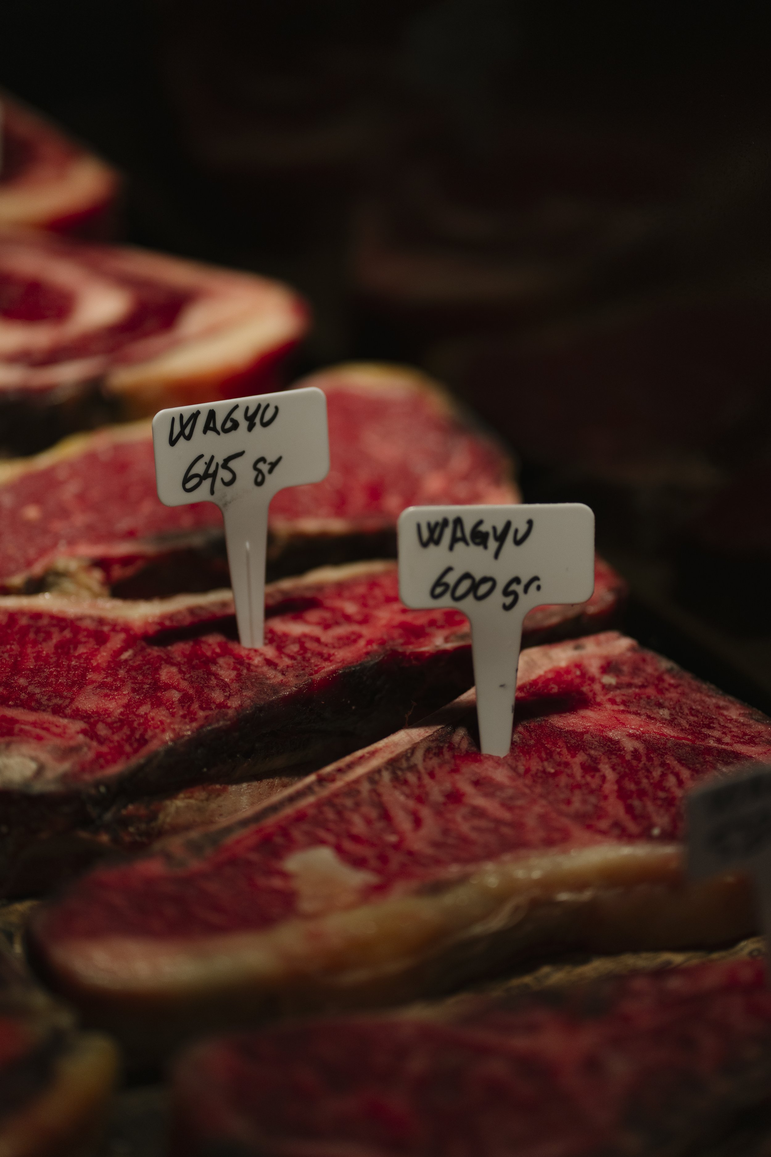 Corte de carne Wagyu premium seleccionado en LAVAKA Steak House, Figueres.