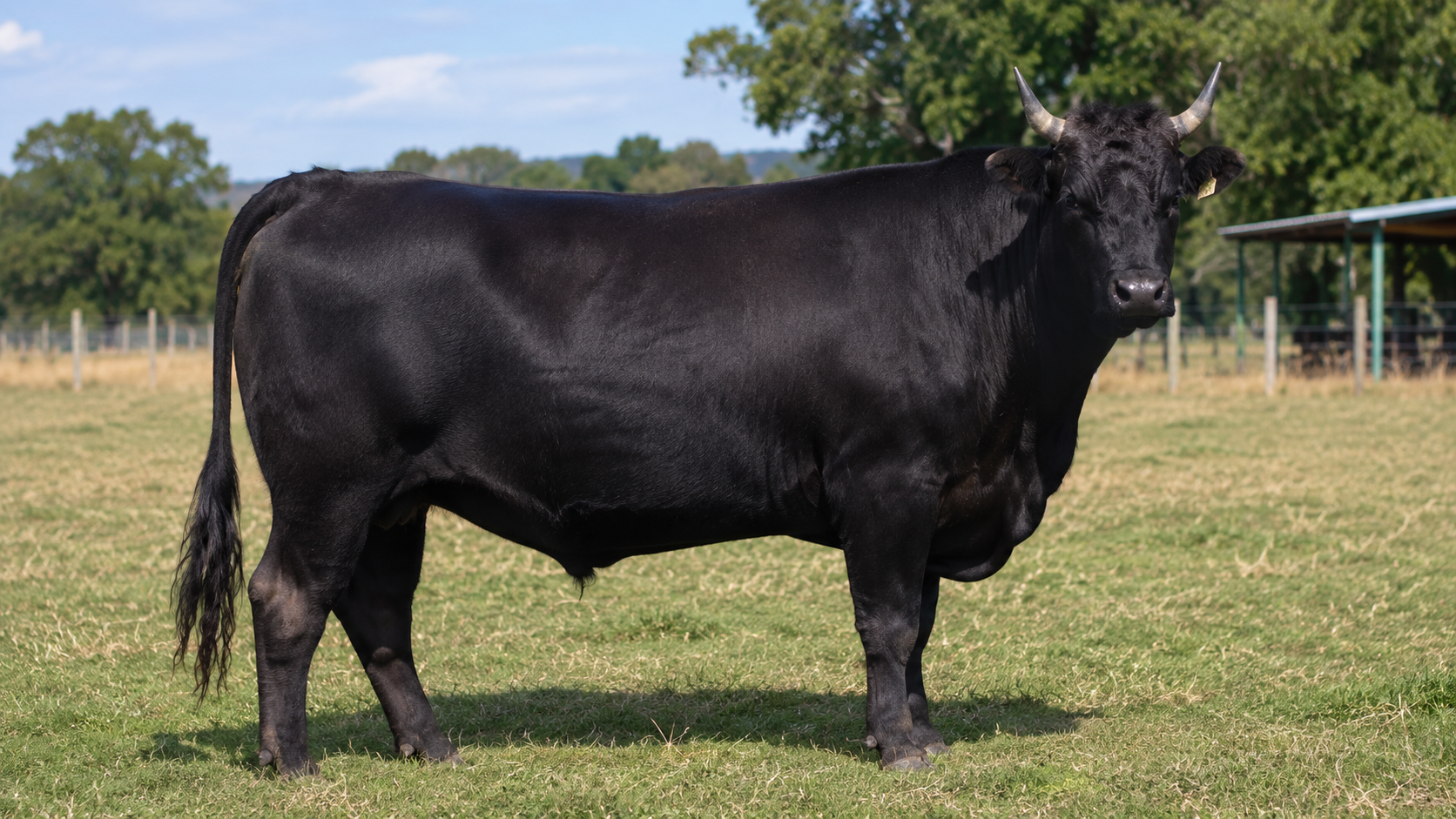 Vaca Tajima Wagyu de origen japonés, conocida por su extraordinaria infiltración de grasa y carne premium.