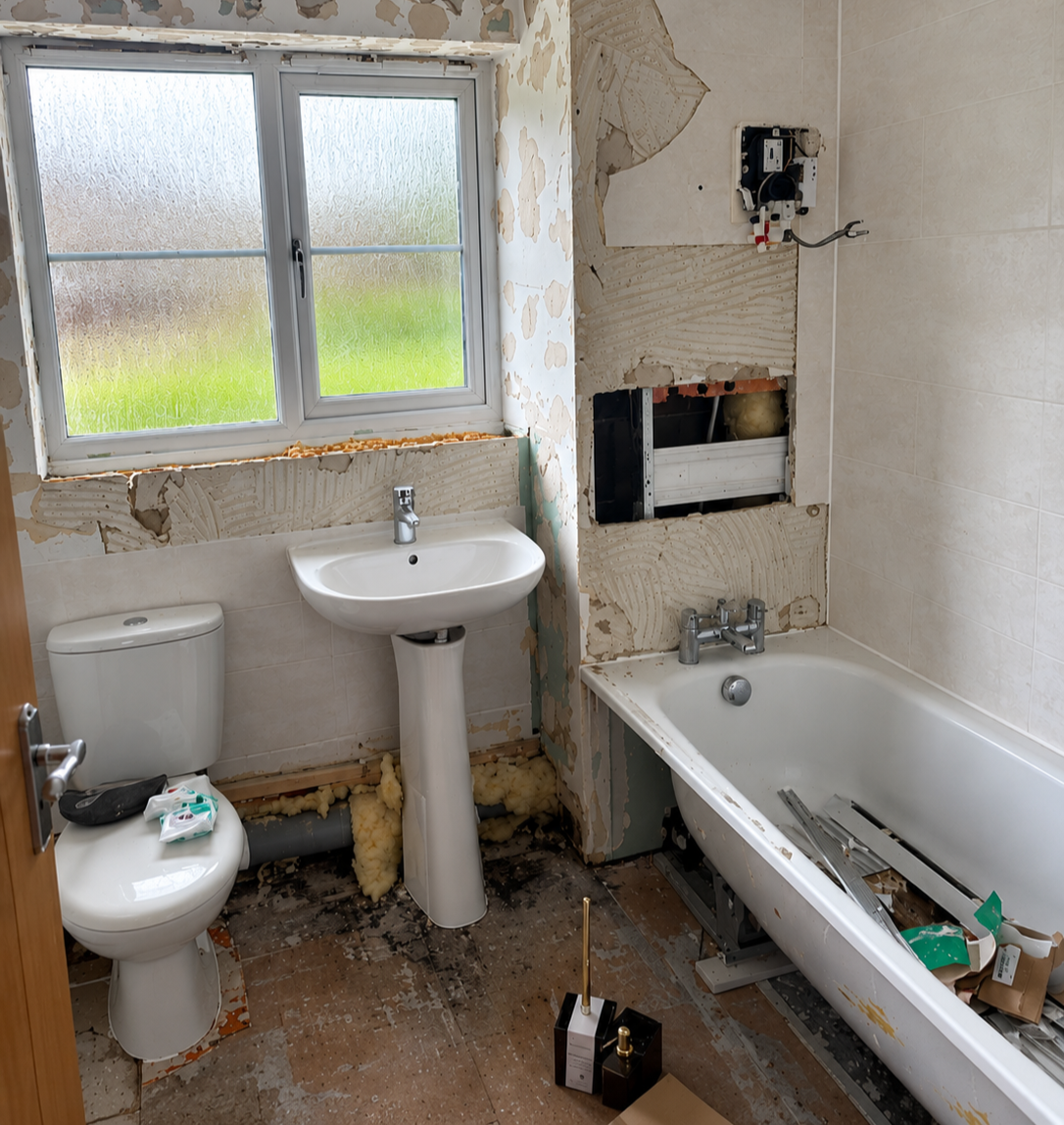 Bathroom before renovation