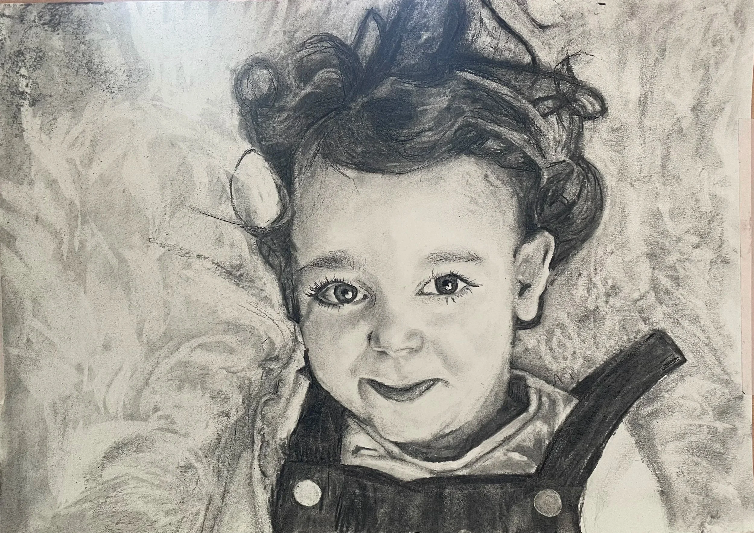 Charcoal from photograph. Completed as a gift for a wonderful friend.