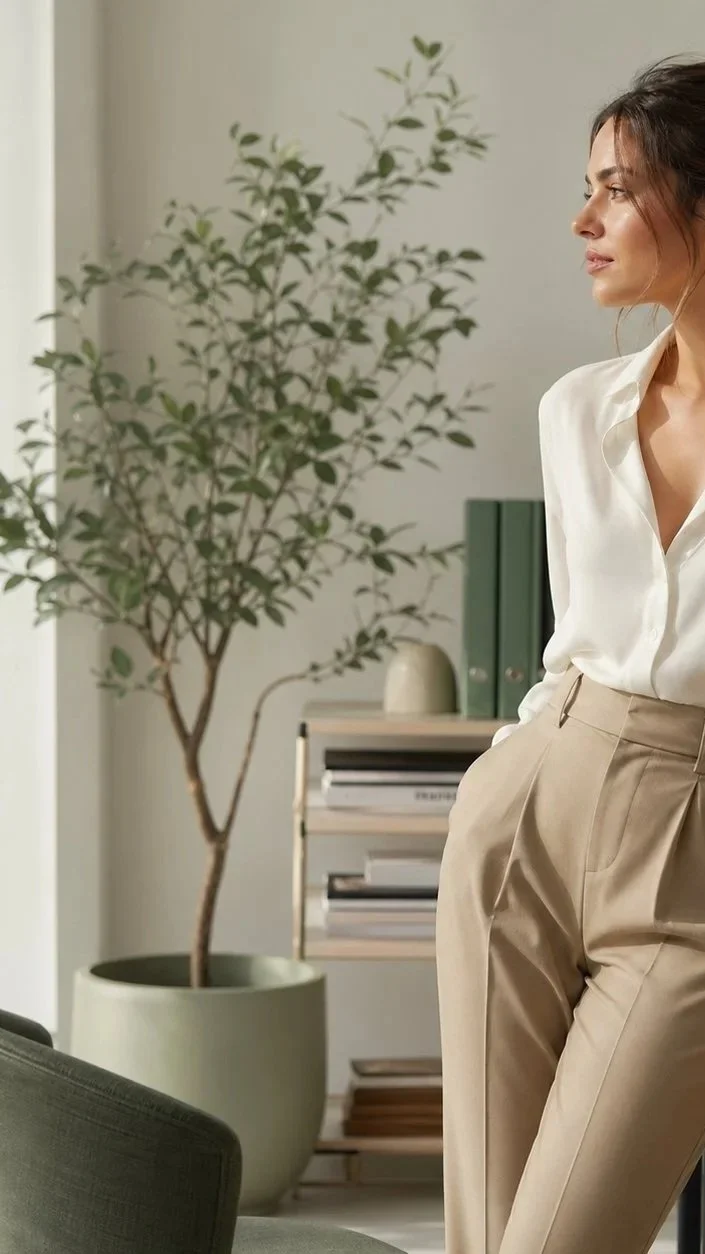 Professional woman in a bright home office — results-focused operations support for coaches