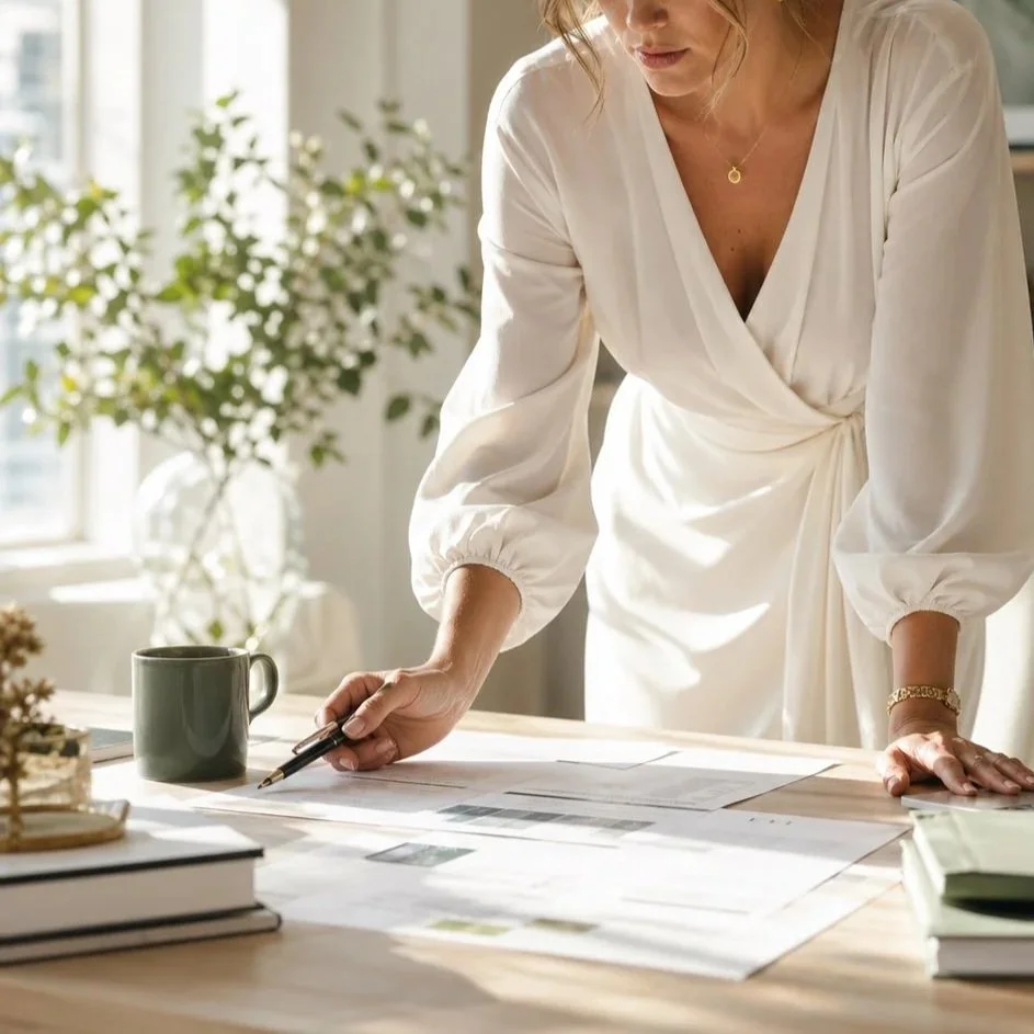 Online business manager reviewing work at a bright desk — going beyond the VA role in 2022