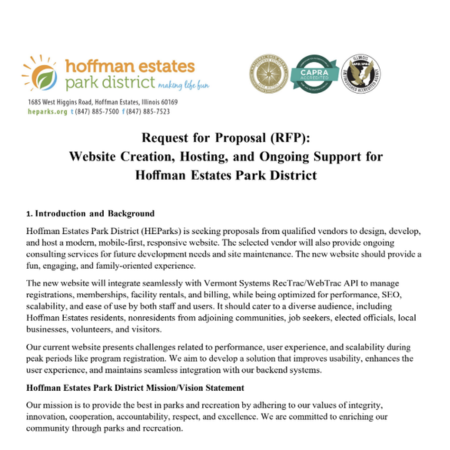 HEparks RFP Cover
