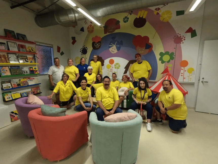 IKEA Team of People in Redesigned Children's Room at Center on Halsted