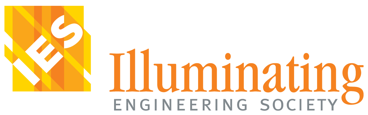 Logo of the Illuminating Engineering Society with the words "ILLUMINATING ENGINEERING SOCIETY" and a stylized light bulb design.
