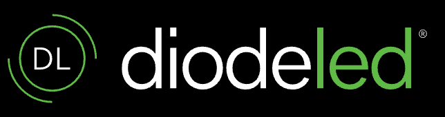 Diode LED logo with a circular graphic on the left and the text 'diodeled' with 'D' and 'L' inside the circle.