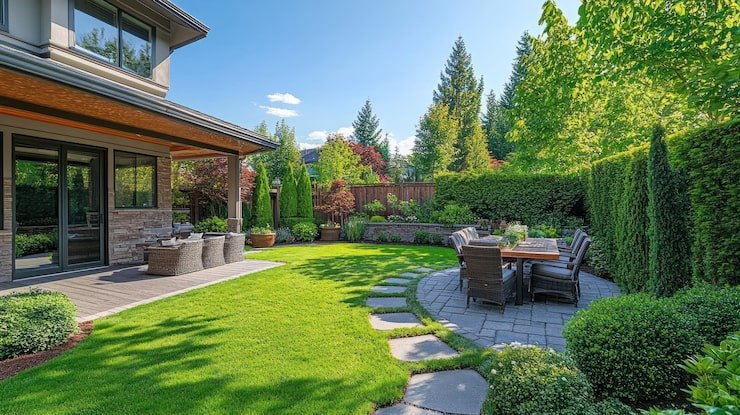 What a healthy low-maintenance landscape actually looks like