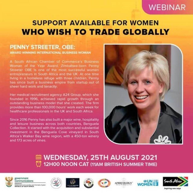 Support is available for women who wish to trade globally