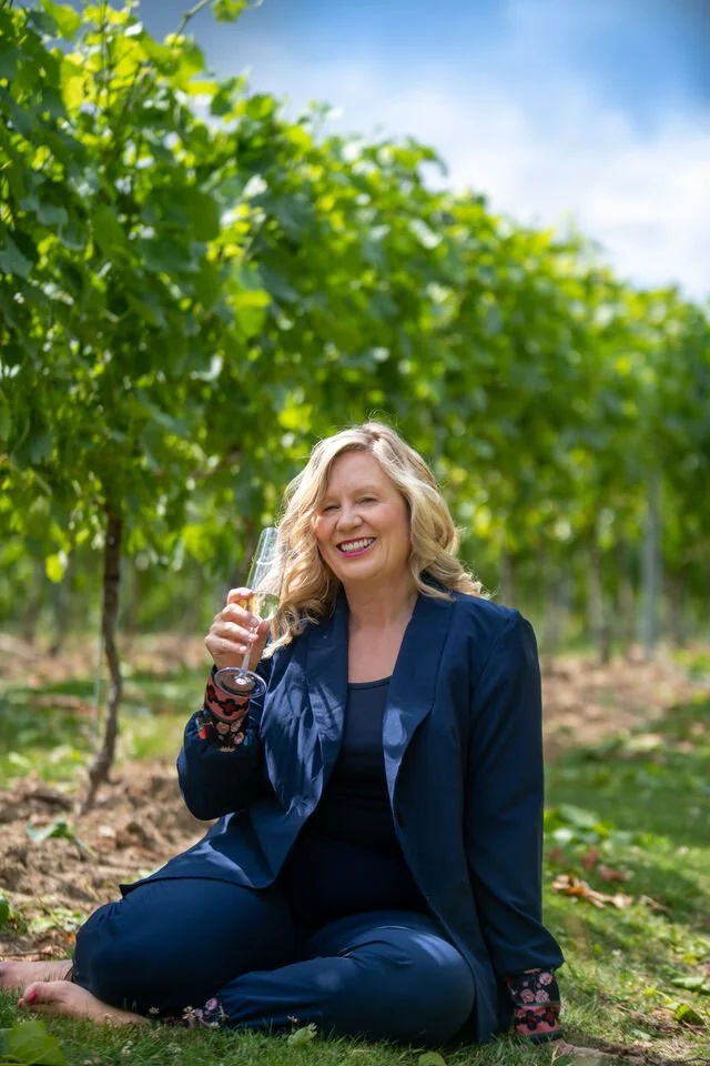 Penny Streeter OBE at Leonardslee Vineyards