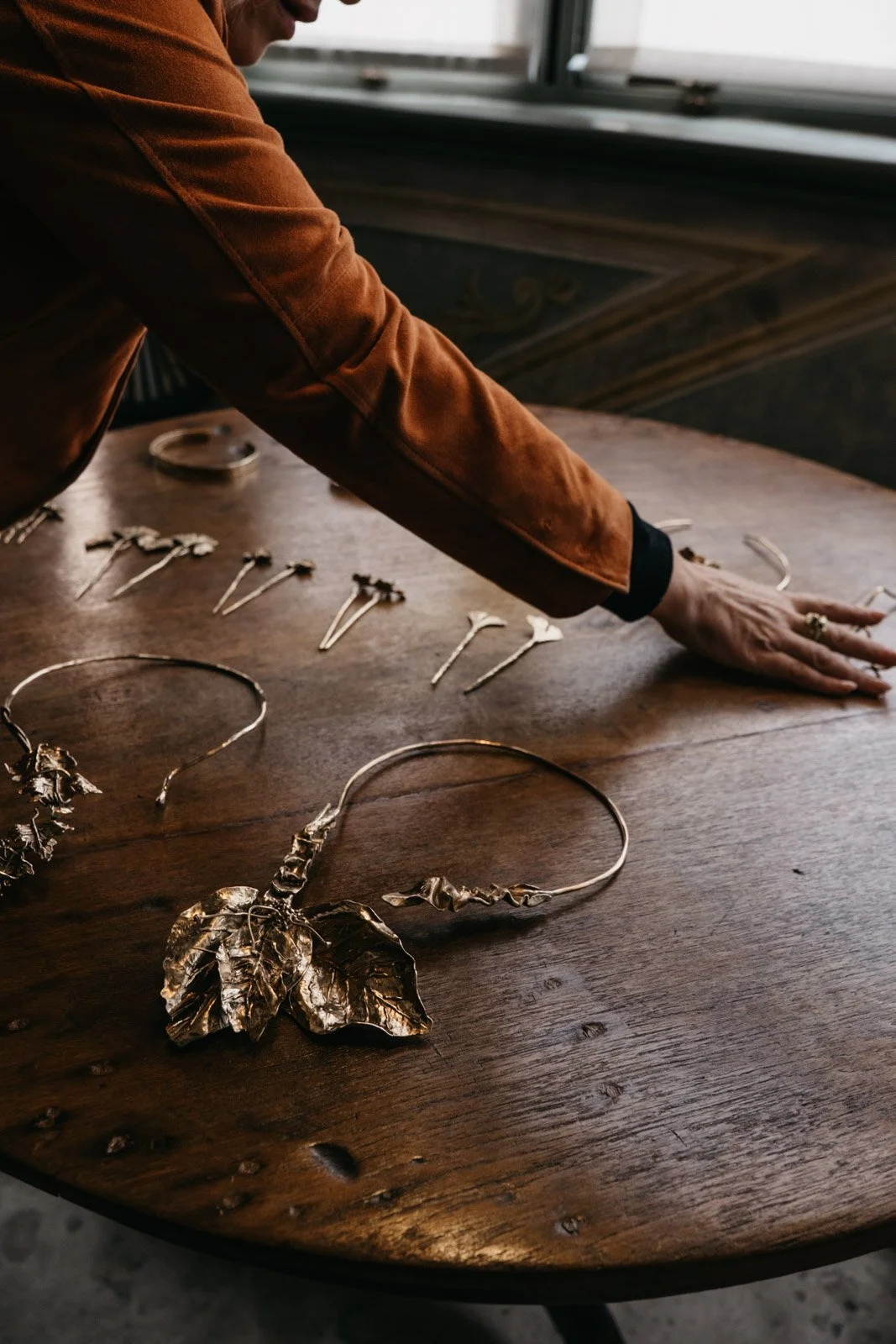 Editorial bridal accessories and jewelry styling for luxury wedding shoot