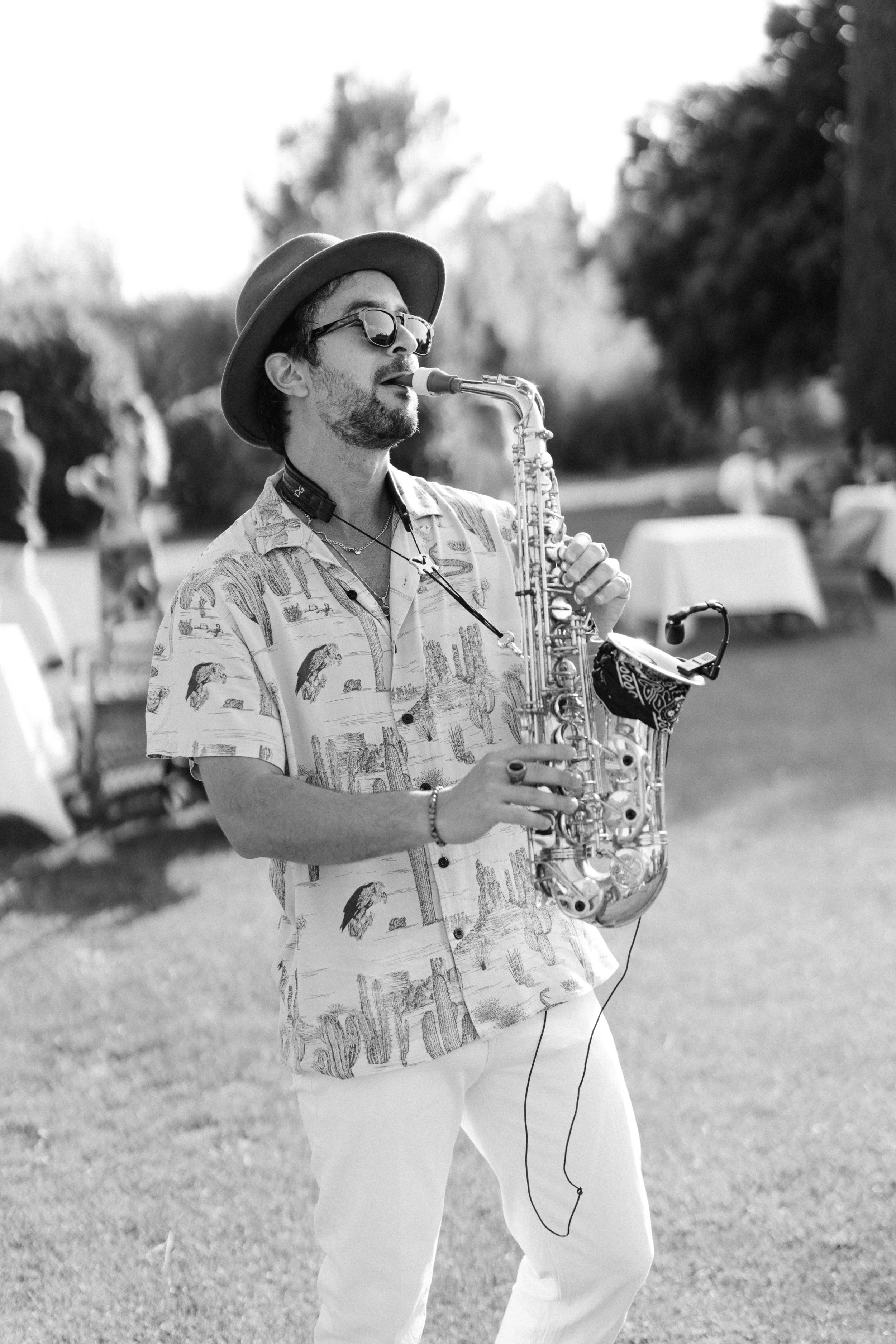 Rafa Digraz live saxophone performance luxury event