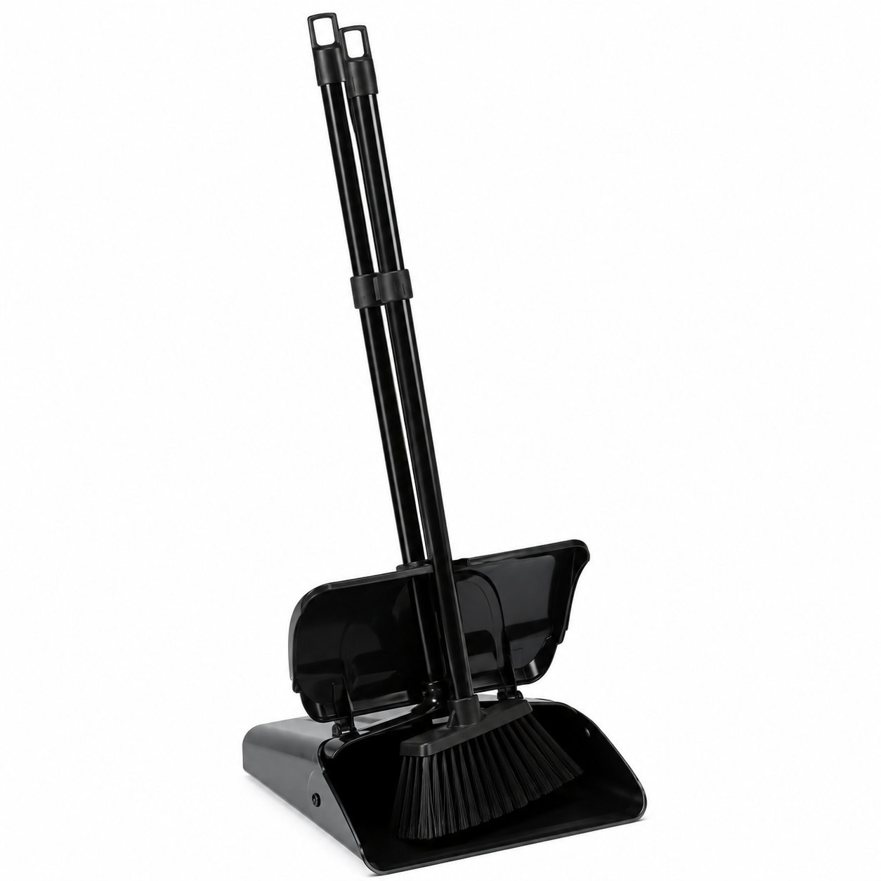 Hi-Profile Plastic Lobby Dustpan and Brush Set