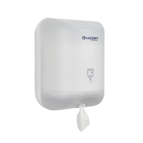 Lucart L-One Mini Toilet Roll/Wiper Dispenser Frosted