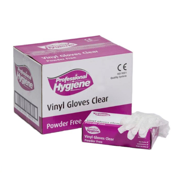 Professional Hygiene Vinyl Clear Powder Free Gloves