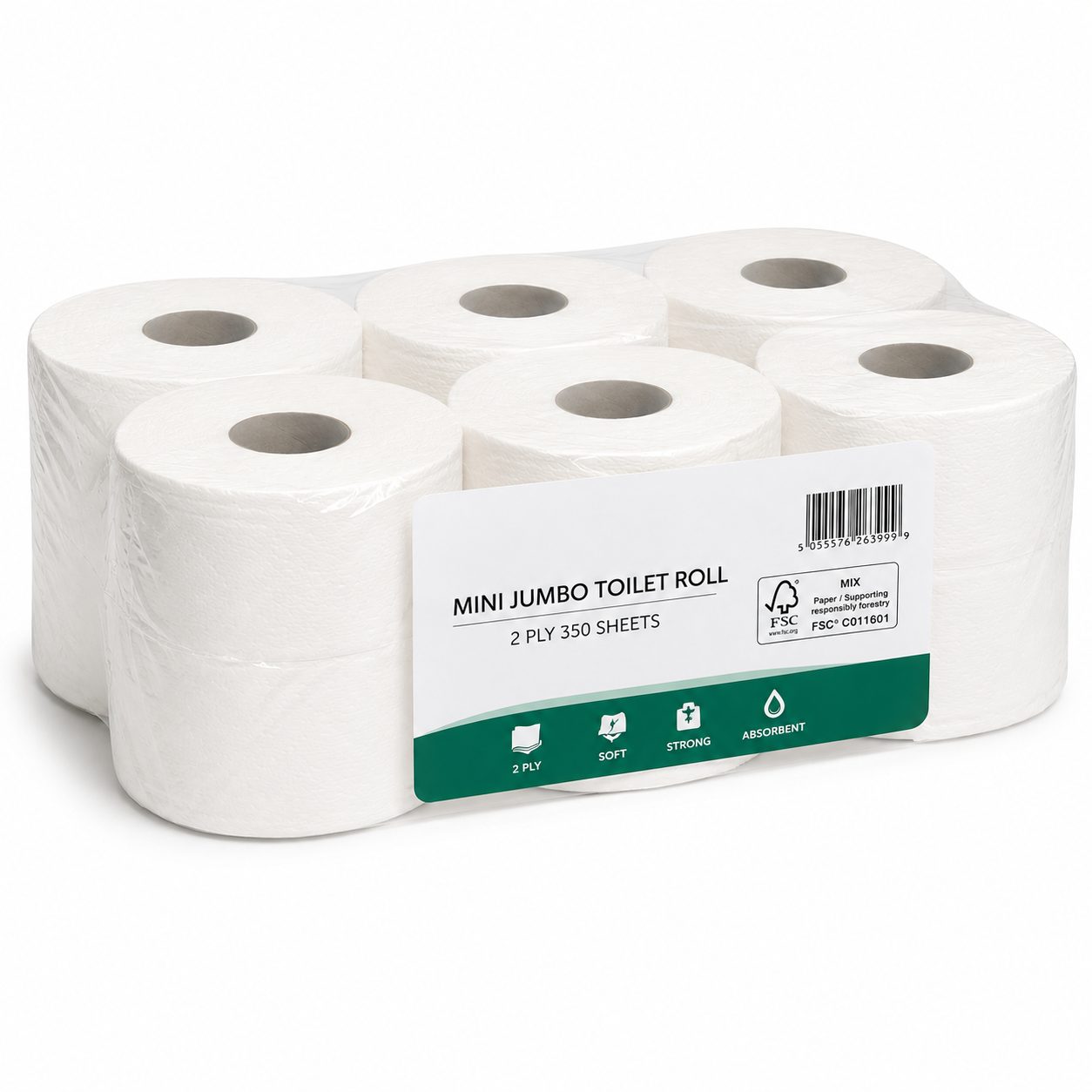 Mini Jumbo Toilet Roll 2Ply 451 Sheets