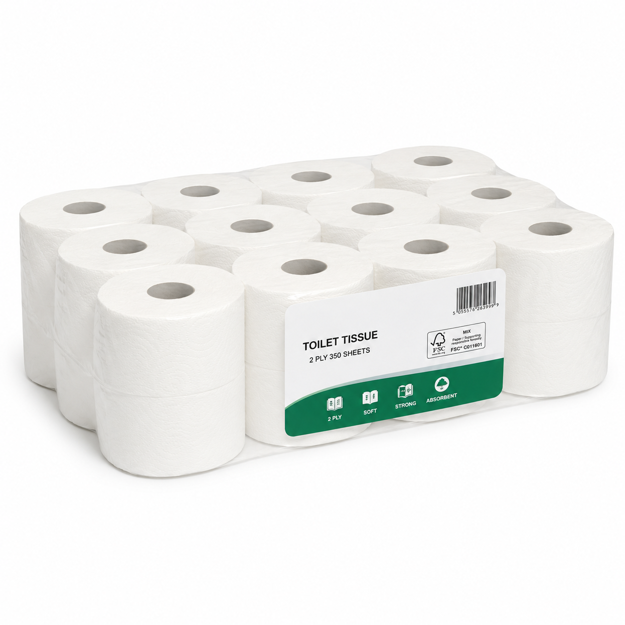 Mini Centrefeed Toilet Roll 2Ply 616 Sheets