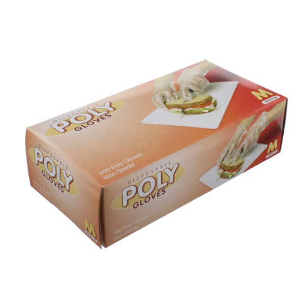 Disposable Clear Poly Gloves
