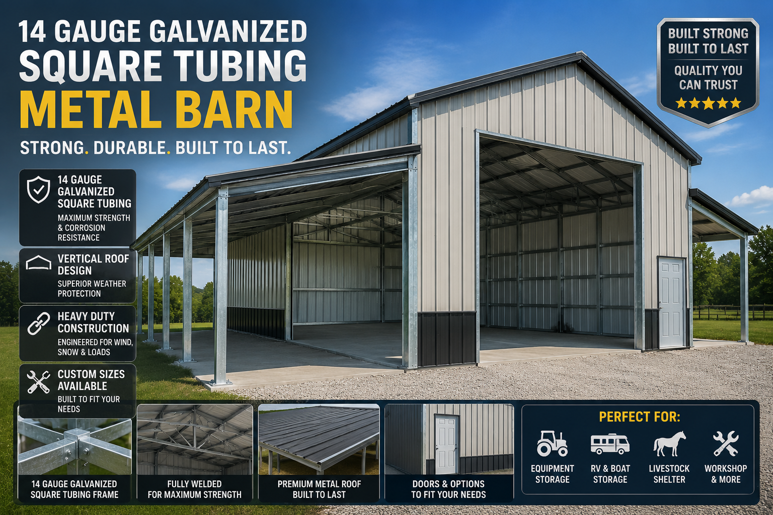 Farmstead Metal Barn